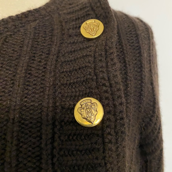 <SOLD >Vintage Gucci Cashmere Dress - Picture 3 of 6